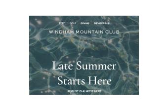 Windham Mountain Club Late Summer