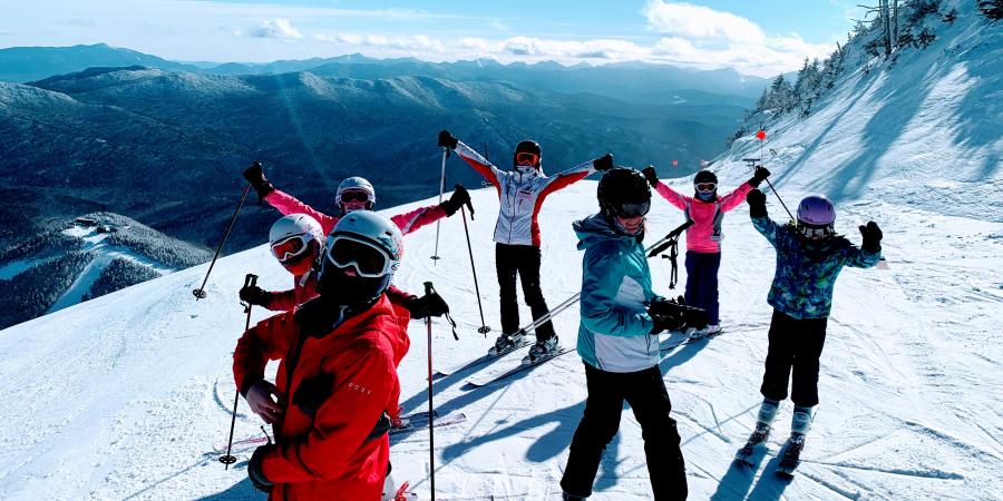 people on top of a mountain