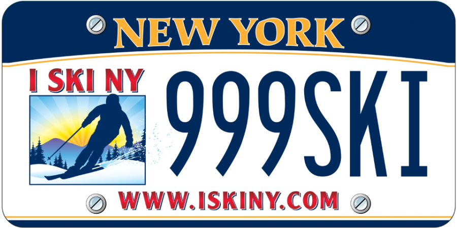 New York license plate