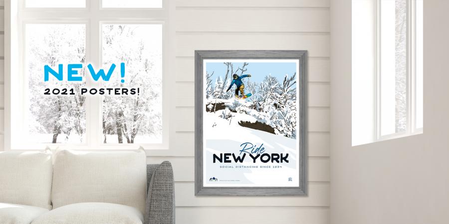 2021-22 SKI NY Ski Poster