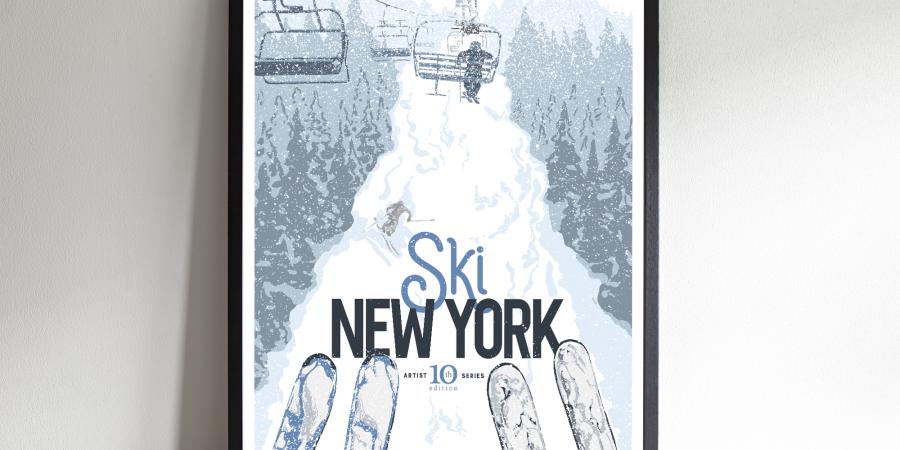 2022-23 SKI NY Ski Poster