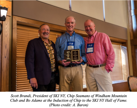 Chip Seamans is inducted in the SKI NY Hall of Fame
